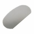 ステンレスこて ギザギザ 100×50ｍｍ 筋目模様 陶芸用 成型 陶芸 小道具 細工 陶芸教室 こてコテ