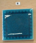 楽焼色釉薬　青　（粉末）無鉛　陶芸用釉薬　焼成温度900℃　うわぐすり　