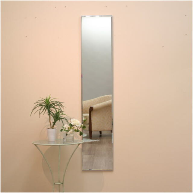 スタイリッシュでシンプルなアルミフレームウォールミラー mralw150 スタイリッシュでシンプルなアルミフレームウォールミラー mralw150