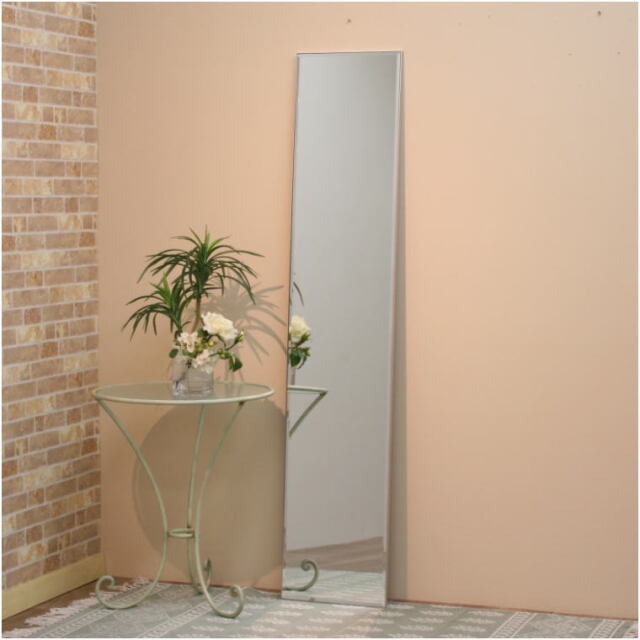 スタイリッシュでシンプルなアルミフレームウォールミラー mralw150