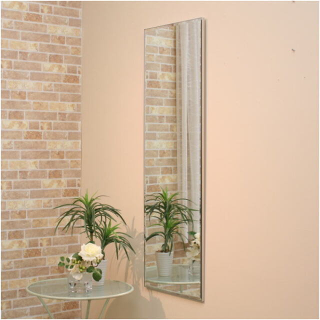 スタイリッシュ シンプルモダン 姿見サイズ ウォールミラー mralw19