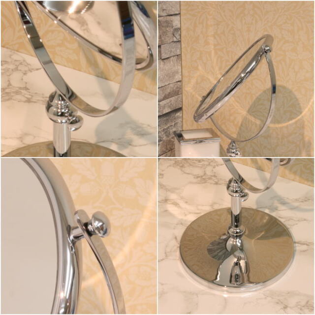 3倍率拡大鏡 ミラー wi111cr3x クロームメッキ仕上げ 卓上ミラー | 鏡