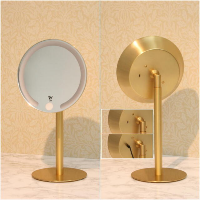 3倍率拡大鏡 ミラー コードレスLED拡大鏡 wi631so3x 3倍率 直径164mm