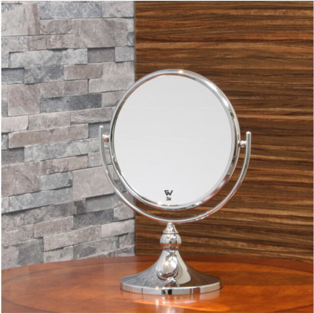 3倍率拡大鏡 ミラー wio103cr3x クロームメッキ仕上げ 卓上ミラー | 鏡