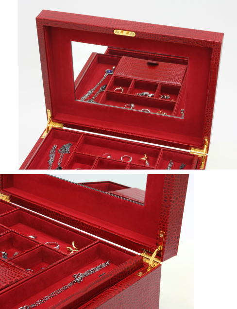 ジュエリーボックス Wo9334 55 本革ジュエリーボックス