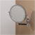 side view, wall mirror, round frame, durable brass, polished chrome