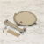 mirror parts, mounting kit, brass hardware, compact set