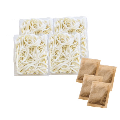 プレミアム手延べうどんだしセット4食
