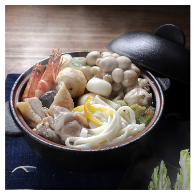 冷凍手延べうどんすき（鶏）調理写真