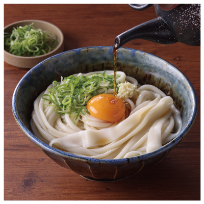 国産小麦半生うどんめんつゆセット（調理写真）
