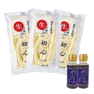 手延べ生うどん初心つゆセット６食