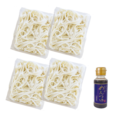 プレミアム手延べうどんめんつゆ4食セット