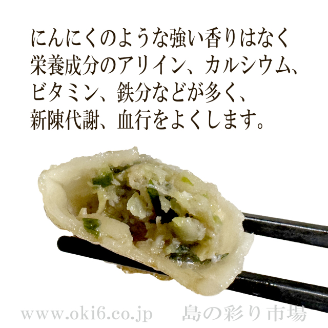 【季節限定】島葉にんにく餃子20個入【沖縄県産島葉にんにく使用】