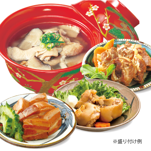 調理例（ラフテー・テビチ・中味汁・軟骨ソーキ）