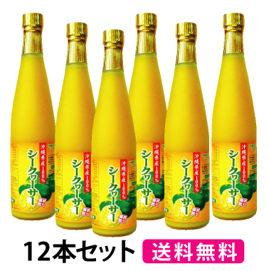 沖縄県産100％シークヮーサー （500ml×12本セット）