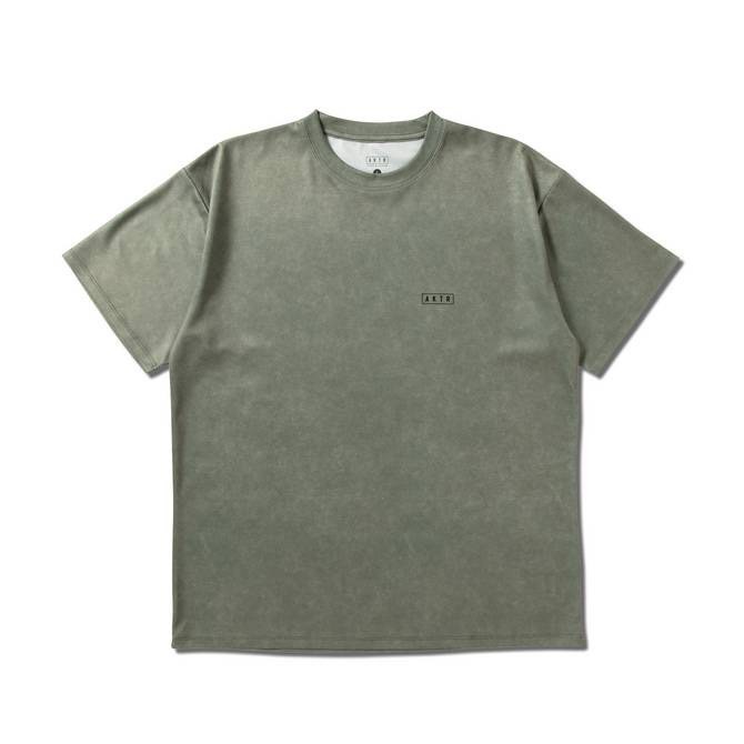 224-001005-GR / AKTR / MOCK GARMENT DYED LOOSE FIT SPORTS TEE / Tシャツ / アクター / バスケットボール