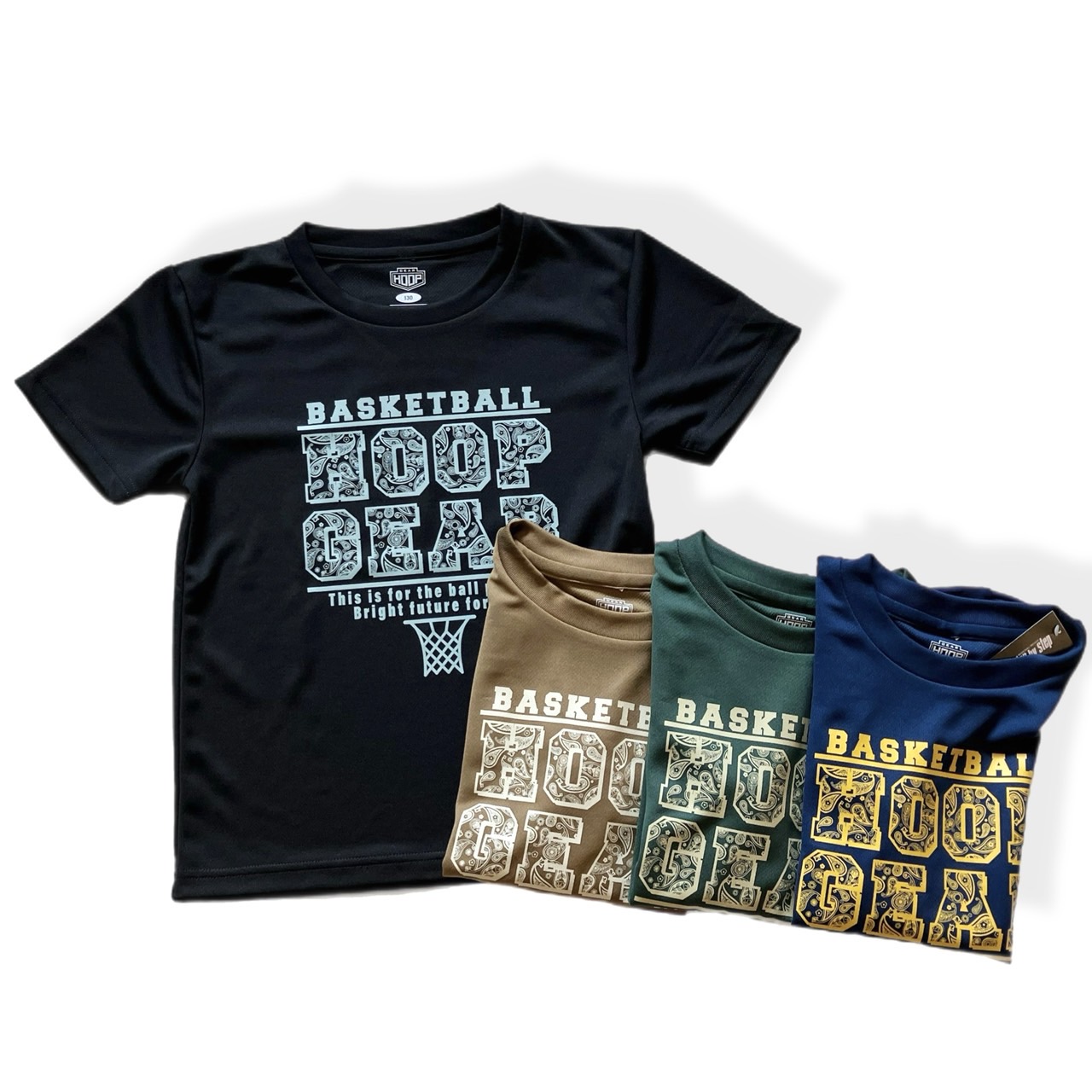 HGT-2504/ 当店限定商品 / STEPBYSTEP / HOOP GEAR / フープギア / Ｔシャツ / キッズ / バスケットボール