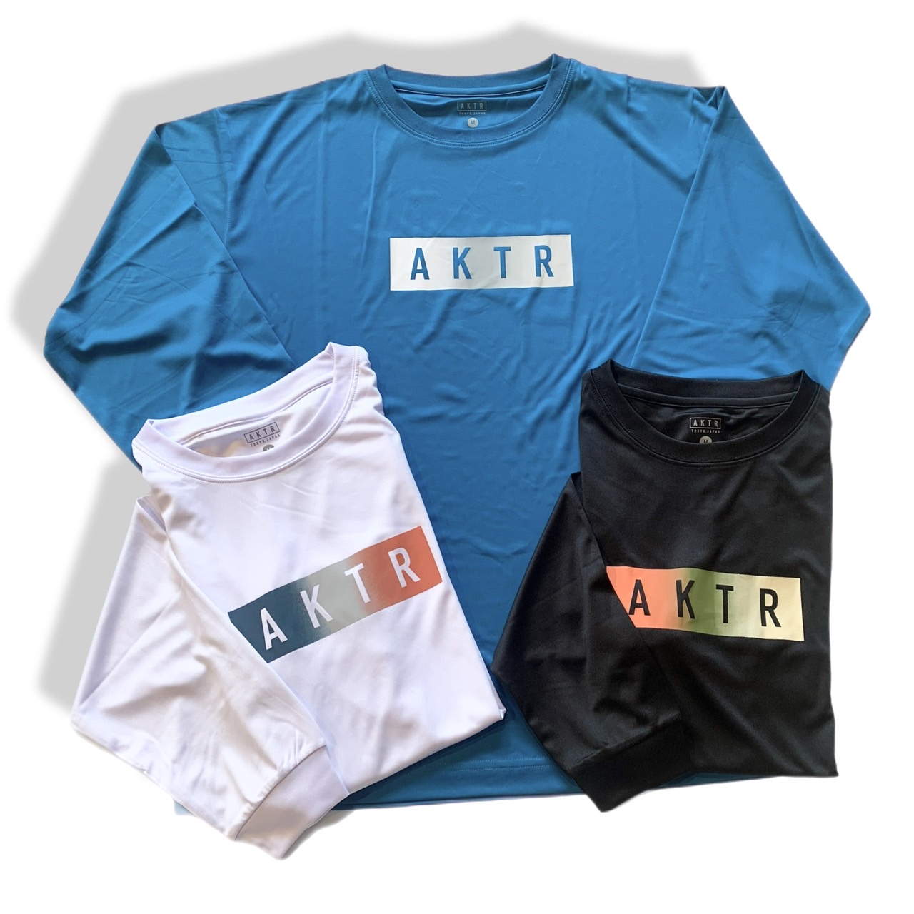 225-020005/ AKTR /FADE BOX LOGO L/S SPORTS TEE   / ロンT/ アクター / バスケットボール