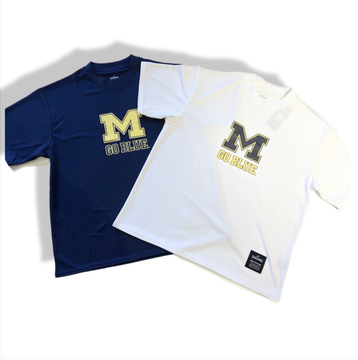 SMT26021M / スポルディング / SPALDING /  Tシャツ ミシガン M ゴーブルー ロゴ /Ｔシャツ / バスケ / バスケットボール