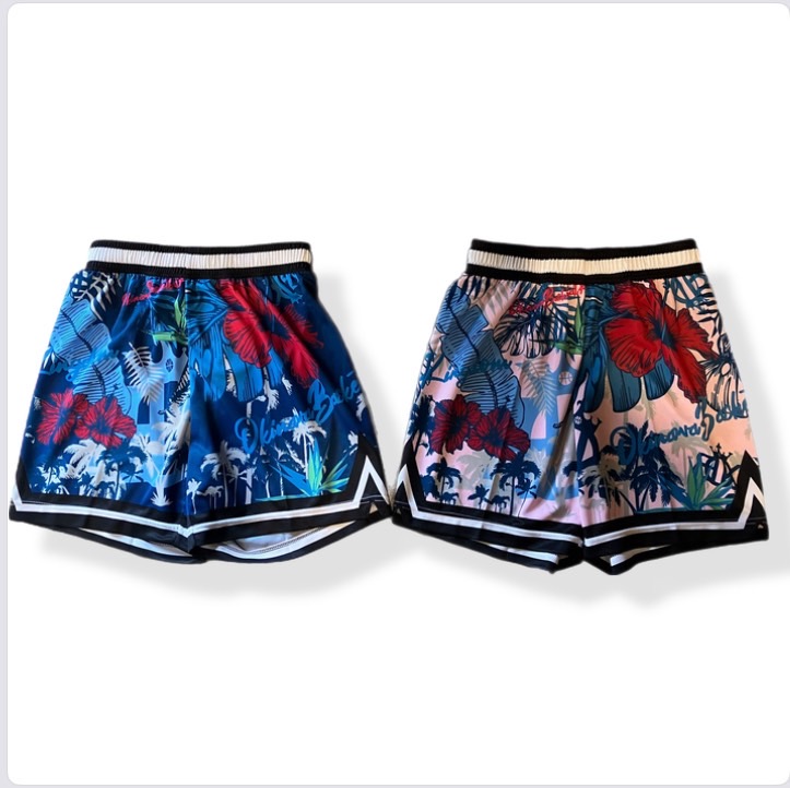 OBKSUP-2506/ 【2025春夏新作】 OBK  / STEP BY STEP オリジナル / 昇華パンツ / バスケット / ショート丈 / バスパン / バスケットボール