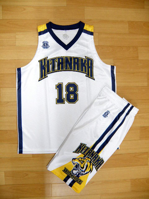 【デザインサンプル】　北中城中学校男子（中学校）　昇華ユニフォーム（淡色）