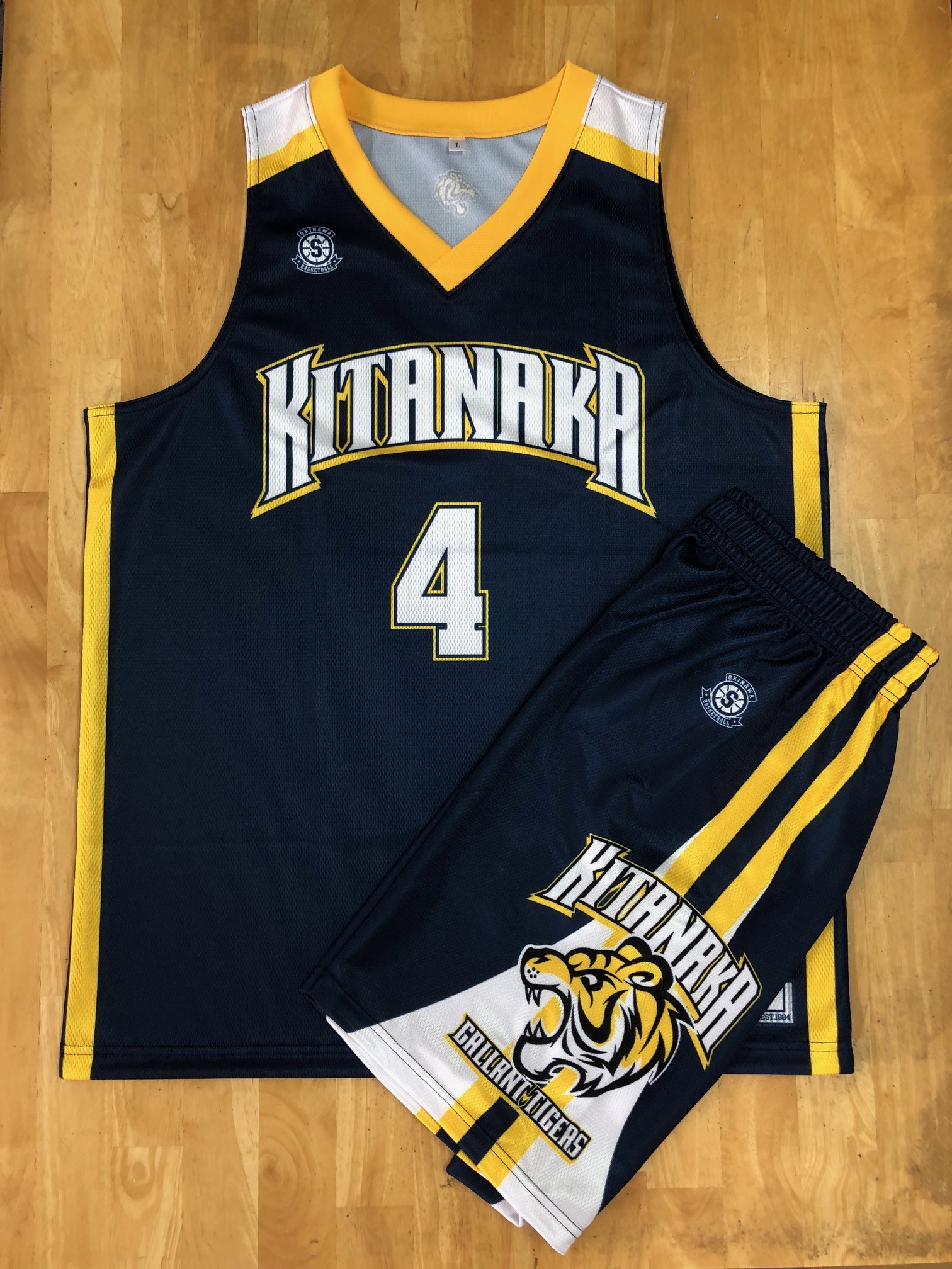 【デザインサンプル】　北中城中学校男子（中学校）　昇華ユニフォーム