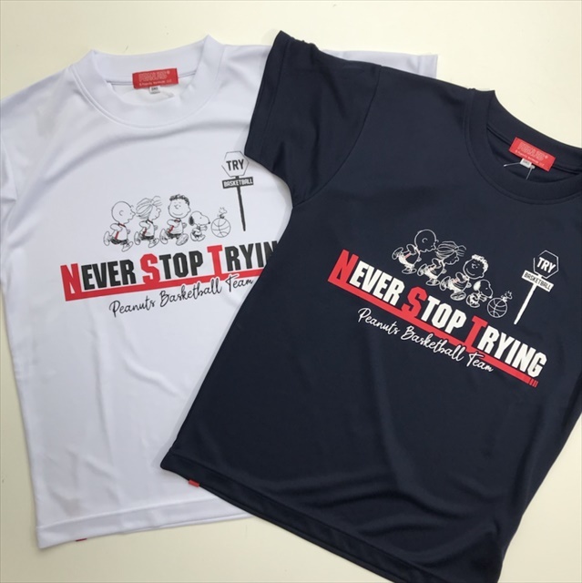Pnu 1661 21春新作 Snoopy Tシャツ スヌーピー Never Stop Trying 挑戦し続ける