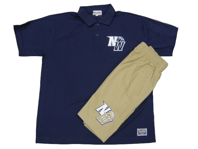 デザインサンプル】 那覇西高校（男子）チームポロシャツ