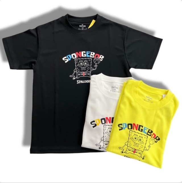 SJT25180S / スポルディング / SPALDING / ジュニア Tシャツ スポンジボブ アンダーザシー   / バスケ / バスケットボール