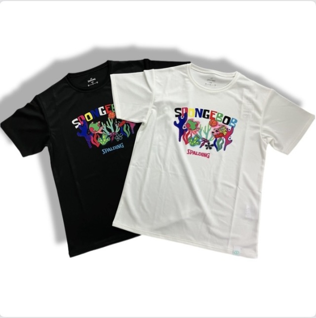 SJT25182S / スポルディング / SPALDING / ジュニア Tシャツ スポンジボブ アンダーザシー   / バスケ / バスケットボール