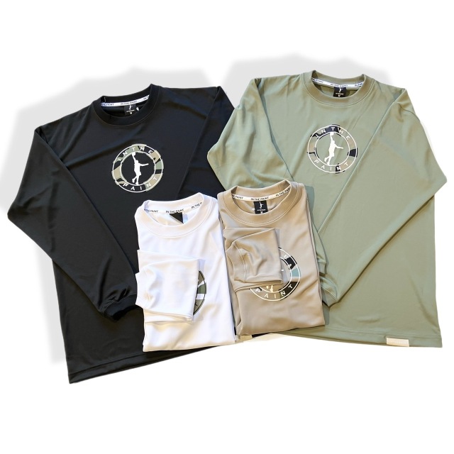 ITP25422/ IN THE PAINT / インザペイント / ナチュラル サークルカモ ロングスリーブシャツ/ ロンT / バスケットボール