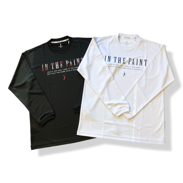 ITP25406 / IN THE PAINT / インザペイント / カーマイン＆インディゴ メッセージ ロングスリーブシャロングスリーブシャツ / ロンT / バスケットボール