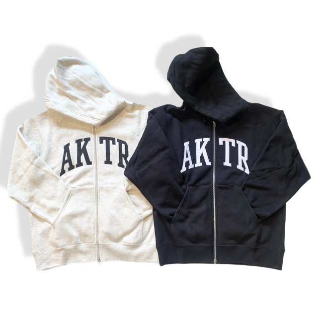 225-024010/ AKTR /COLLEGE LOGO SWEAT ZIP HOODIE   /ジップーーディー / アクター / バスケットボール
