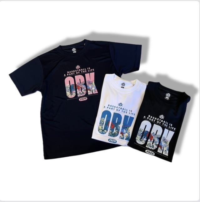 OBKTS-2602/【2026春夏新作】 OBK / OKINAWA BASKETEBALL KINGDOM / STEP BY STEP オリジナル /  Tシャツ / バスケットボール