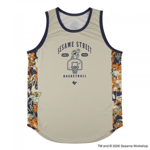 22866SESAME STREET BOTANICAL TANKTOP ORANGE/セサミストリート