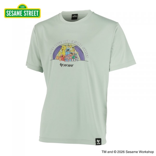 22859/SESAME STREET PEACE TEE GREEN/セサミストリート/Tシャツ/BFIVE/ビーファイブ/バスケットボール