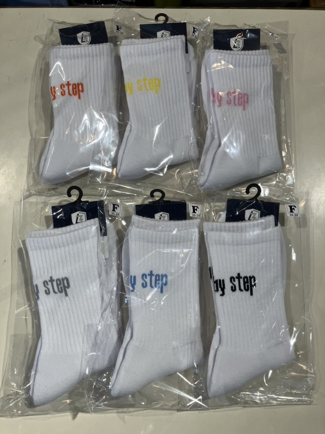 【ネコポス対応※2足まで可】SBS002 / STEP BY STEP / ステップバイステップ / ミドルソックス / オリジナルソックス