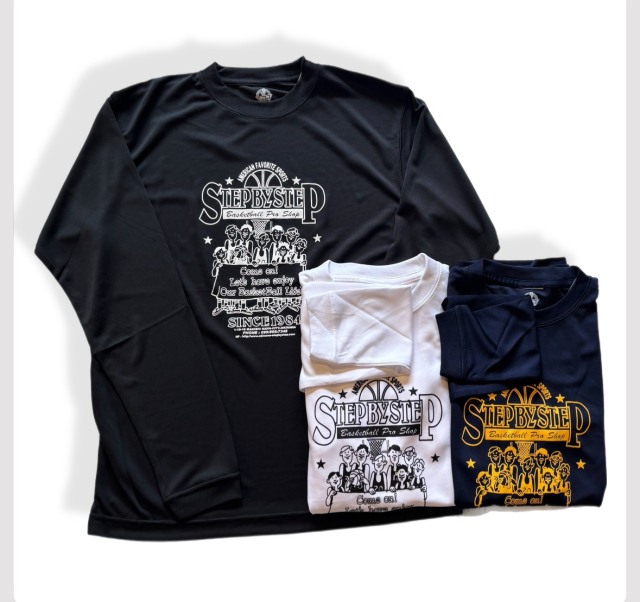 SBSPOLLS-2401 / 当店限定商品 / STEPBYSTEP / ステップバイステップ / ロングTシャツ / ロンT / ポリエステル / バスケットボール