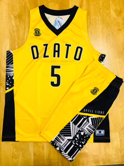 【デザインサンプル】　大里中学校男子（沖縄県中学校チーム）　昇華ユニフォーム