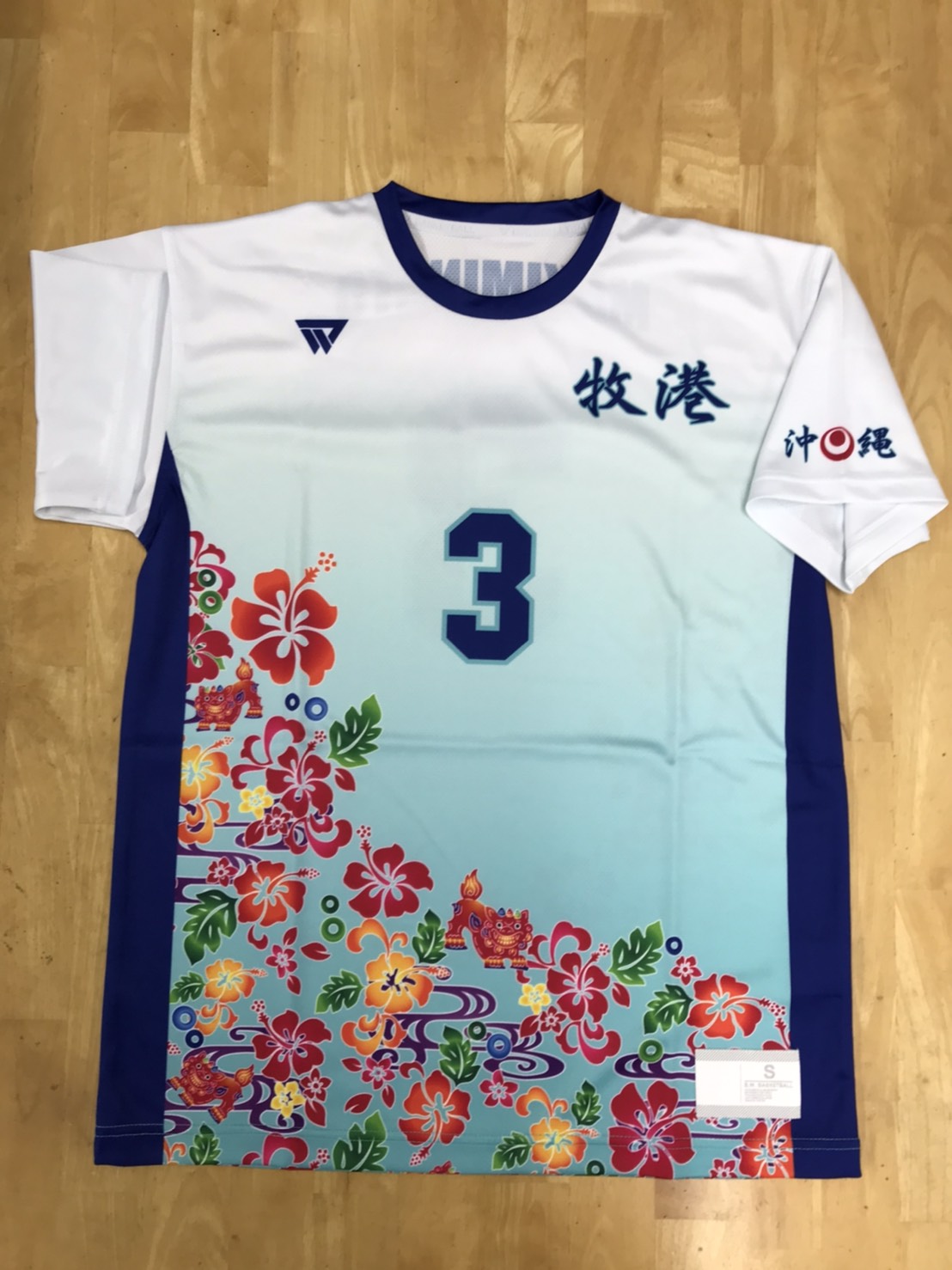 【デザインサンプル】　牧港小女子ハンド（小学校）　昇華Tシャツ