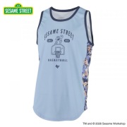 22865/SESAME STREET BOTANICAL TANKTOP BLUE/セサミストリート/タンクトップ/BFIVE/ビーファイブ/バスケットボール