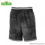 22877/SESAME STREET PAISLEY MIX SHORTS BLACK  [ジュニア]/セサミストリート/ハーフパンツ/パンツ/BFIVE/ビーファイブ/ジュニア/バスケットボール