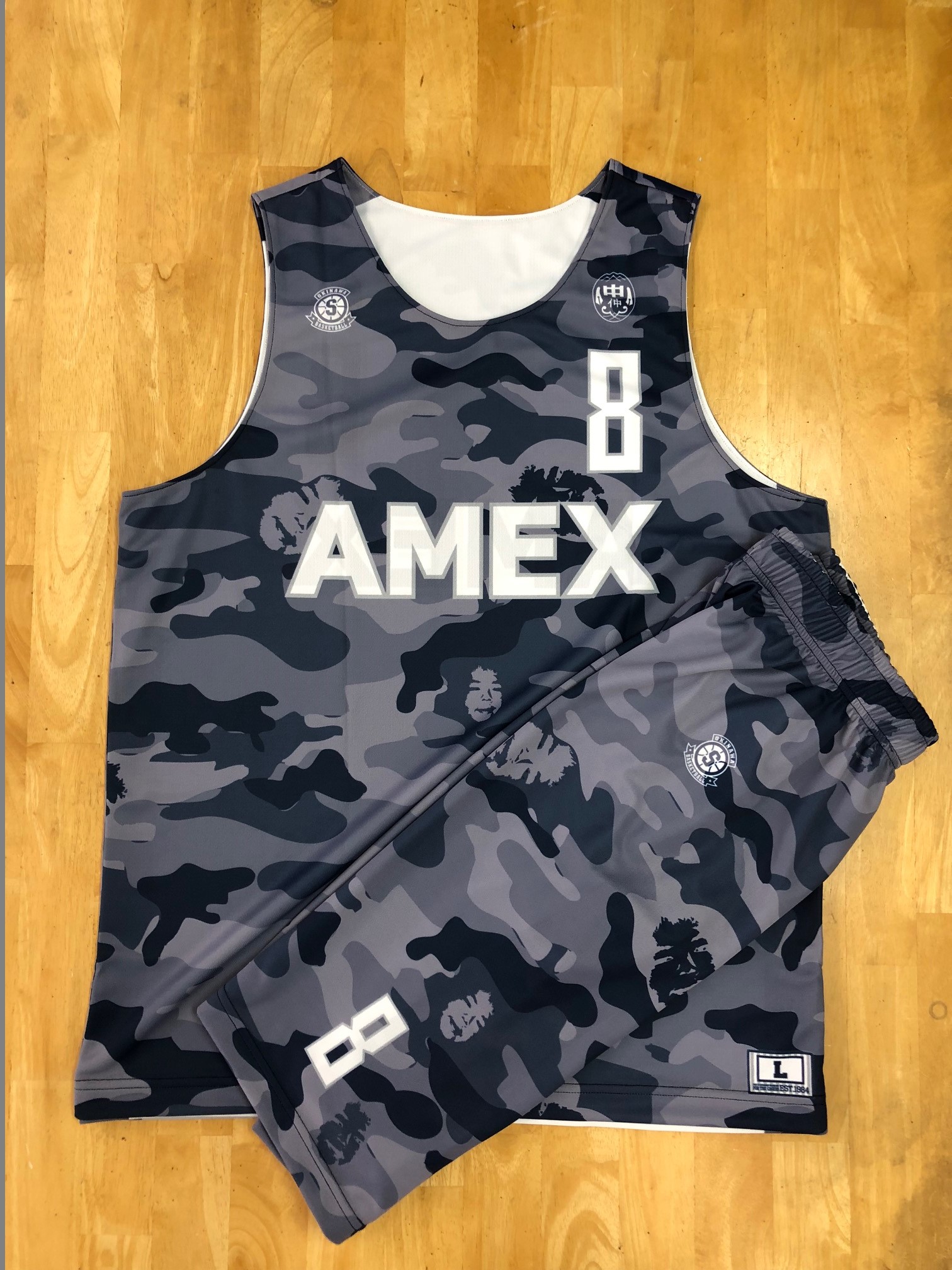 【デザインサンプル】　仲西中OB（沖縄県一般クラブチーム）　昇華リバーシブル