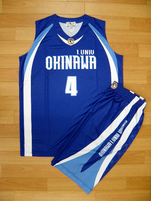 デザインサンプル】 沖縄国際大学 女子（大学） 昇華ユニフォーム（濃