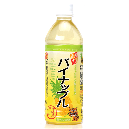 沖縄旅行修学旅行沖縄お土産 沖縄宝島 素材活力 パイナップル 500ml ペットボトル 4582112262720
