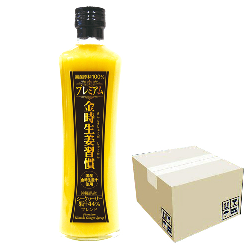 沖縄宝島 プレミアム金時生姜習慣 300ml 44%シークワーサー果汁入り × 12本 4582112265608