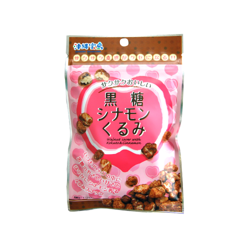 沖縄宝島 一口サイズの小袋菓子 黒糖シナモンくるみ 35g入り袋 4582112265325