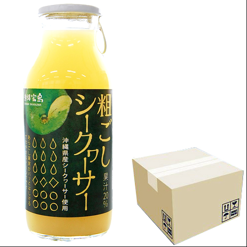 沖縄宝島 粗ごしシークワーサー 180ml × 24本セット 4582112265653