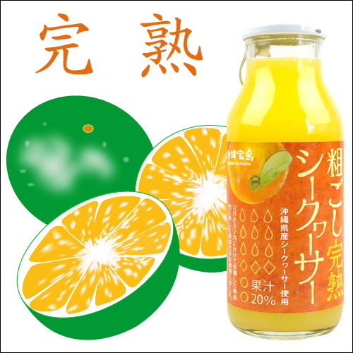 沖縄宝島 粗ごし 完熟シークワーサー 180ml 4582112265837