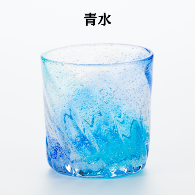 琉球ガラス村　清一工房　ビーチグラス　青水　4573487350761